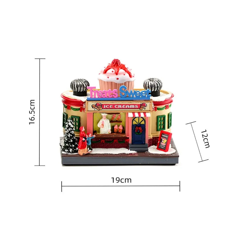 Christmas New Year Gift Rotating Glowing Octave Box