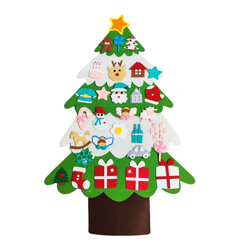 DIY Felt Christmas Tree for Toddler Feltpinetree