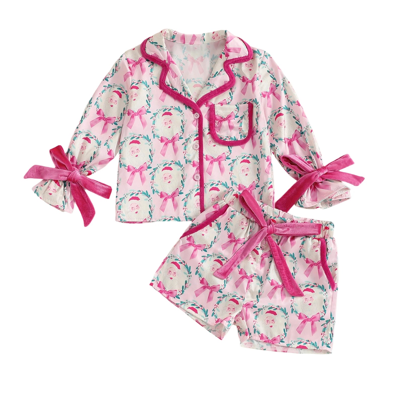 Mother and Daughter Matching Christmas Pajamas Set