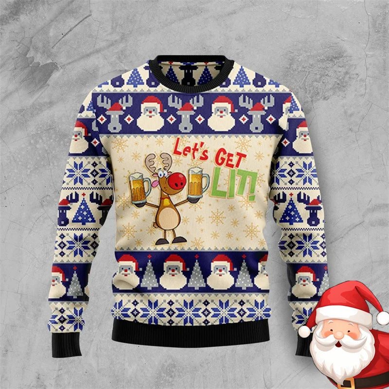 Christmas Family Party Beer Sweater