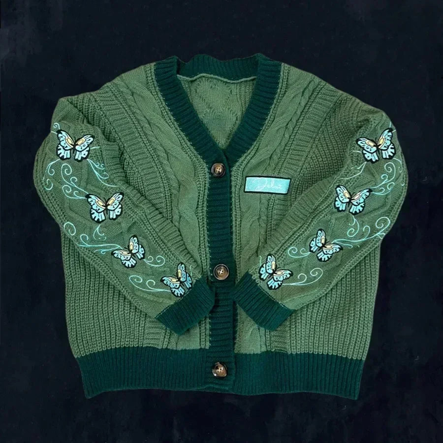 Christmas Tree Women Cardigan Autumn Winter Knitted