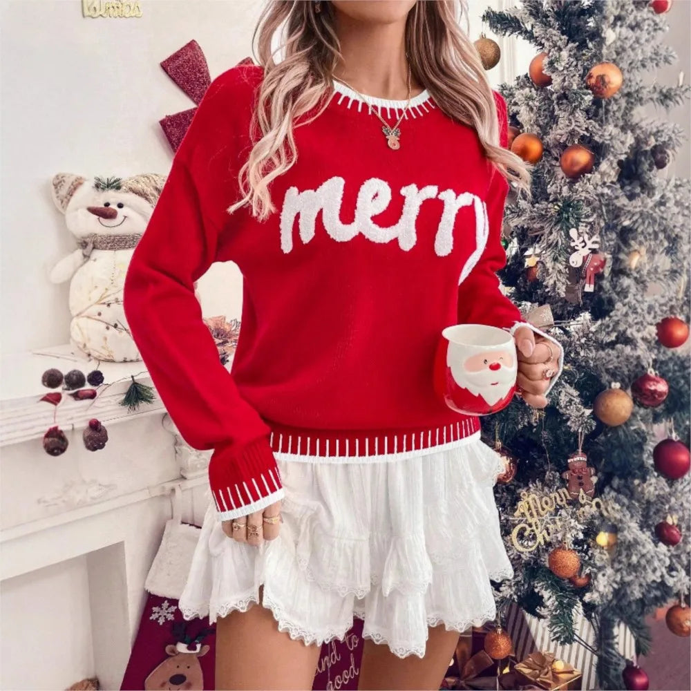 Autumn Winter Christmas Sweater Women's Casual Fashion