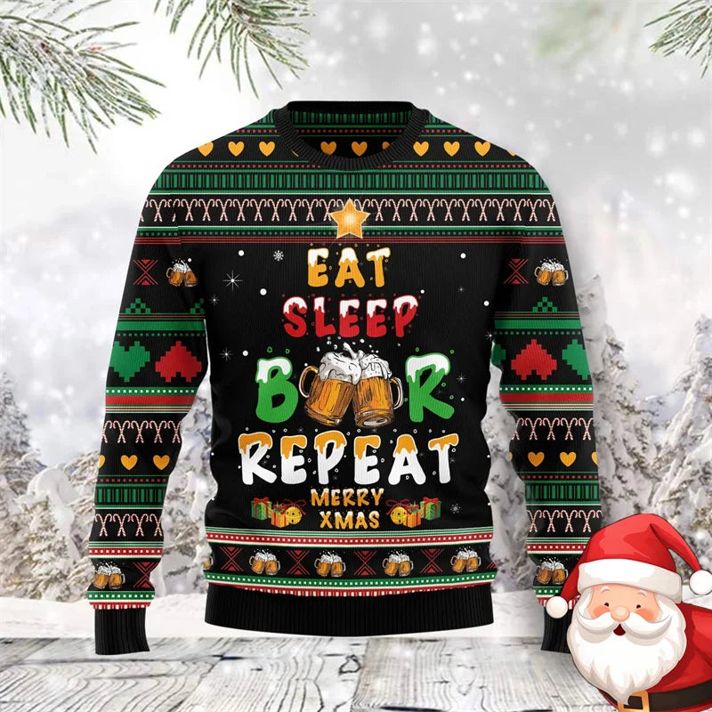 Christmas Family Party Beer Sweater