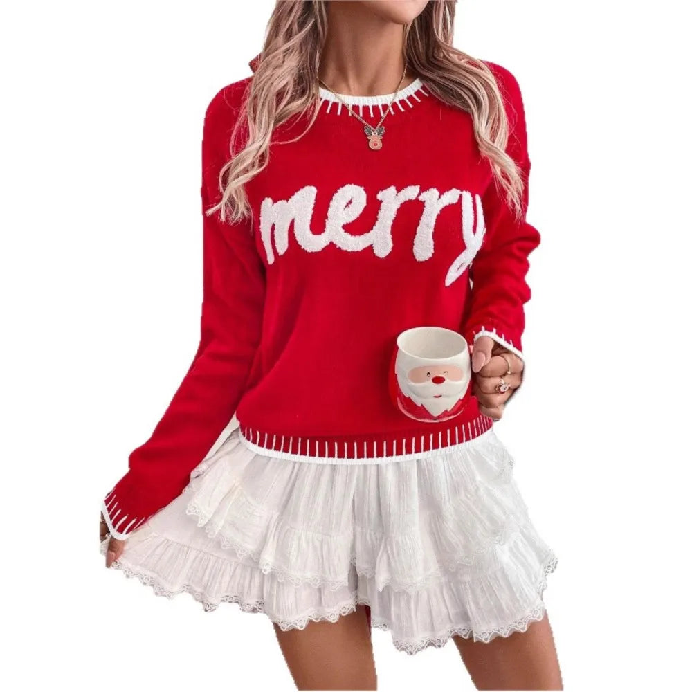 Autumn Winter Christmas Sweater Women's Casual Fashion