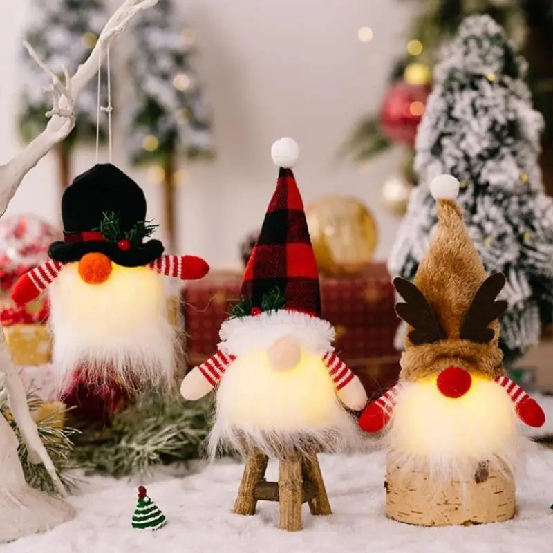 Christmas Style LED Light Doll Pendant