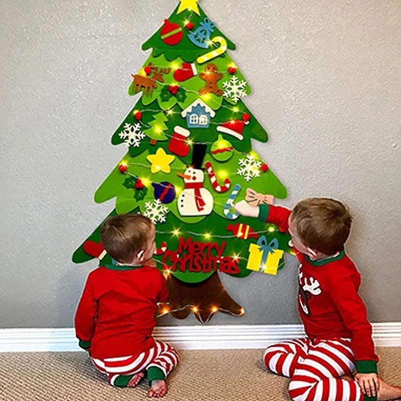 DIY Felt Christmas Tree for Toddler Feltpinetree