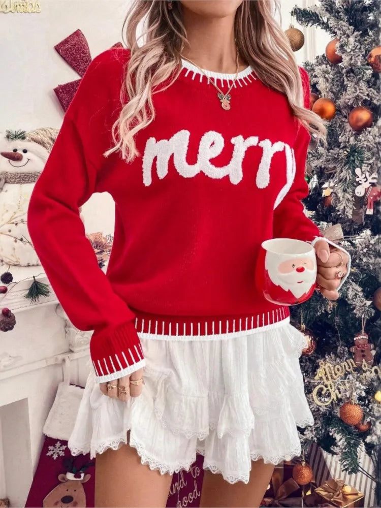 Autumn Winter Christmas Sweater Women's Casual Fashion