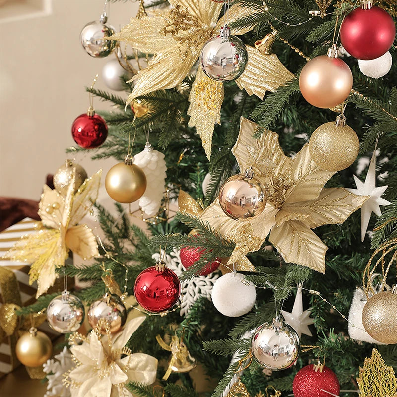 24/36Pcs Christmas Decoration 3/4CM Balls Hanging Christmas