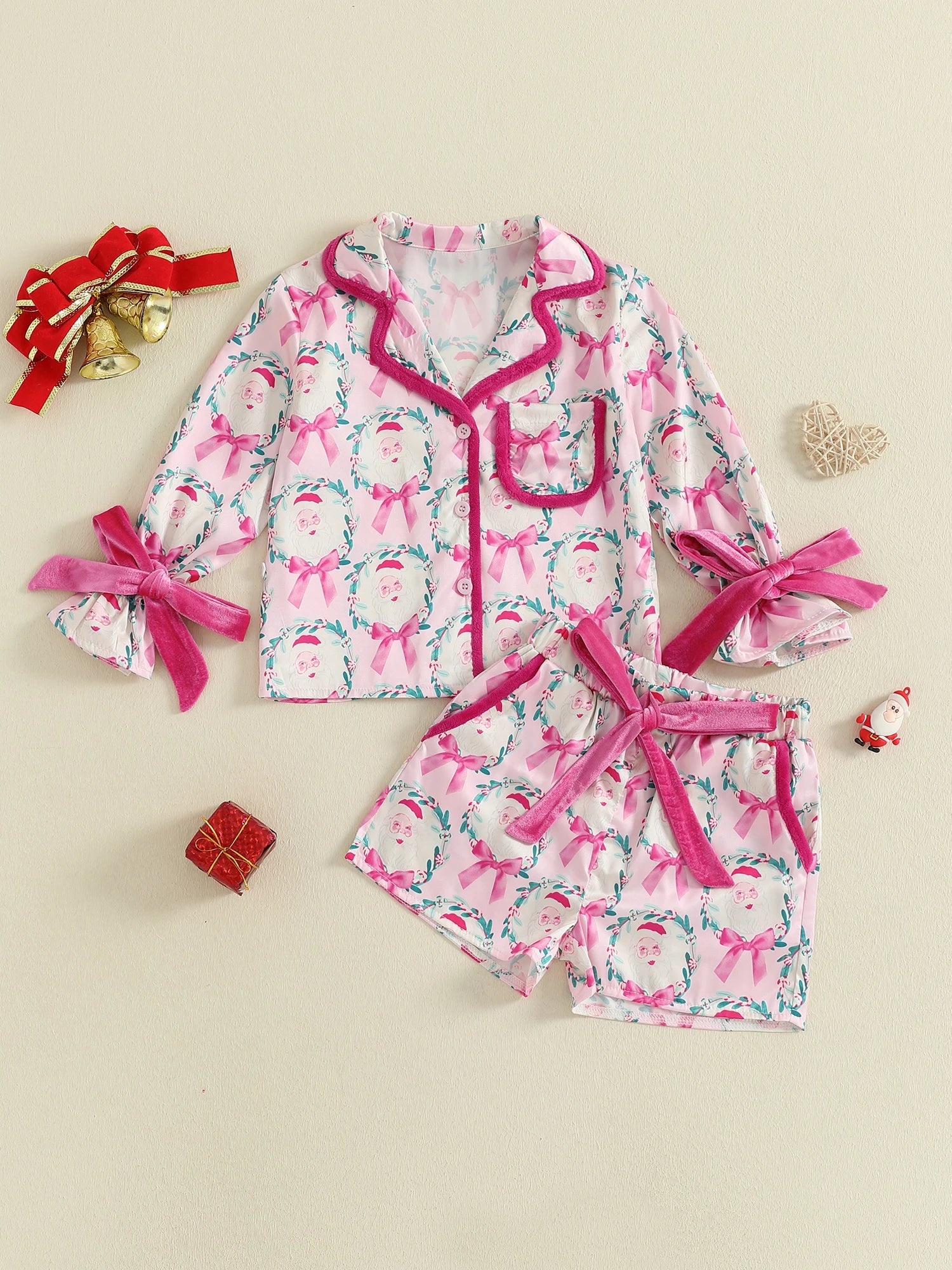 Mother and Daughter Matching Christmas Pajamas Set