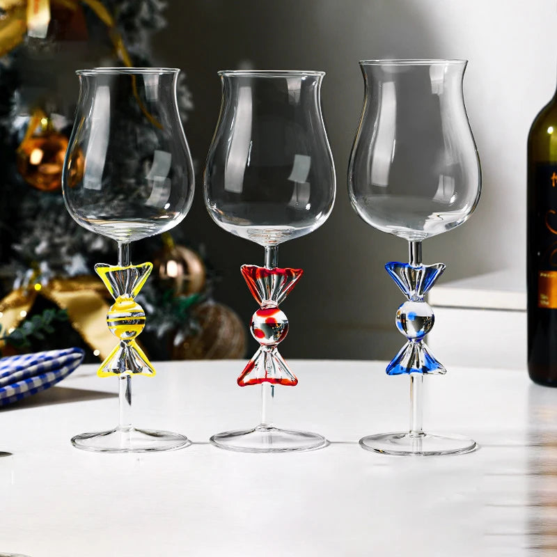 High Borosilicate Creative Candy Glass High Foot Cup