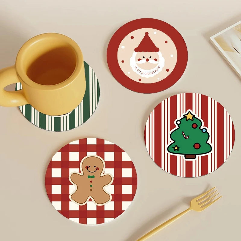 Christmas Coaster Christmas Decoration 2025 Cup Placemat