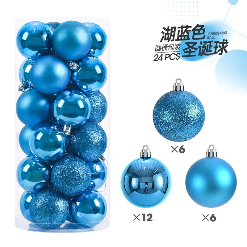 24/36Pcs Christmas Decoration 3/4CM Balls Hanging Christmas