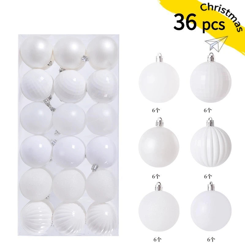 24/36Pcs Christmas Decoration 3/4CM Balls Hanging Christmas