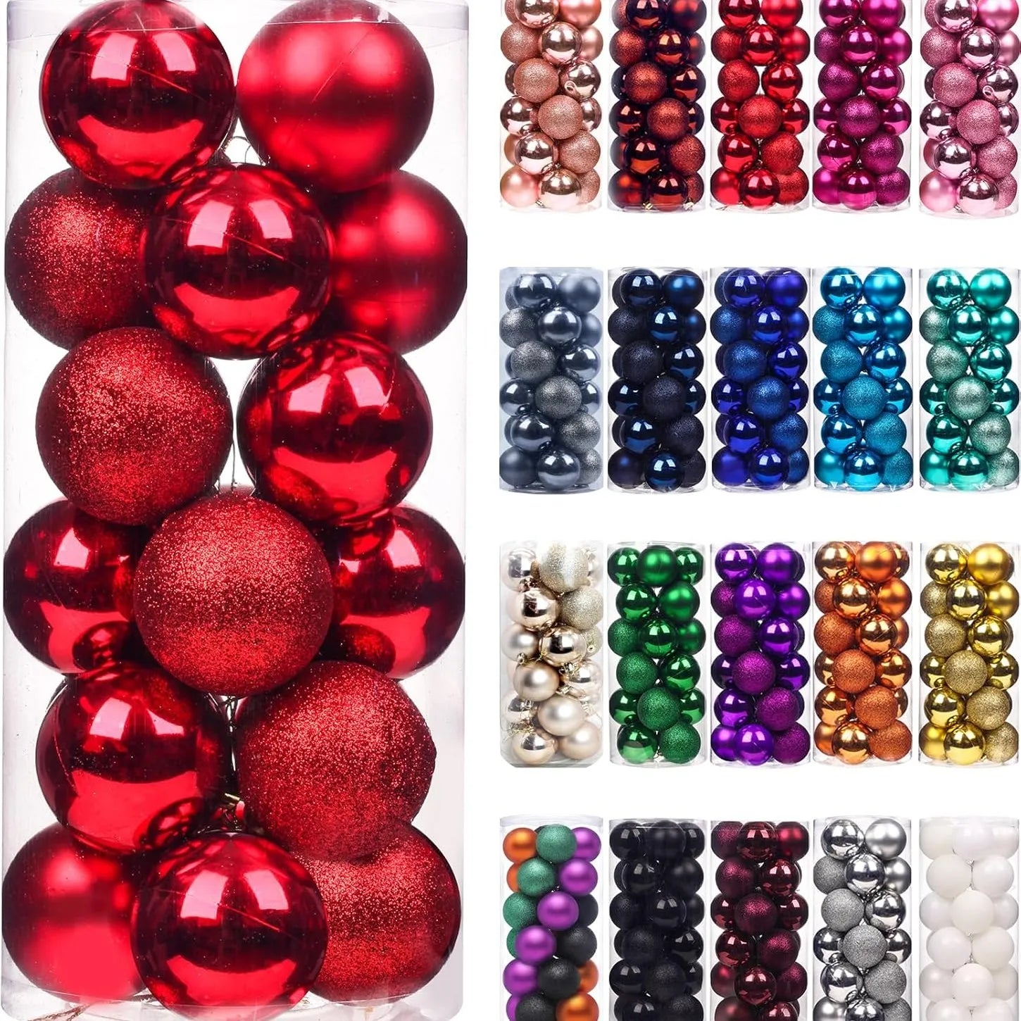 24/36Pcs Christmas Decoration 3/4CM Balls Hanging Christmas