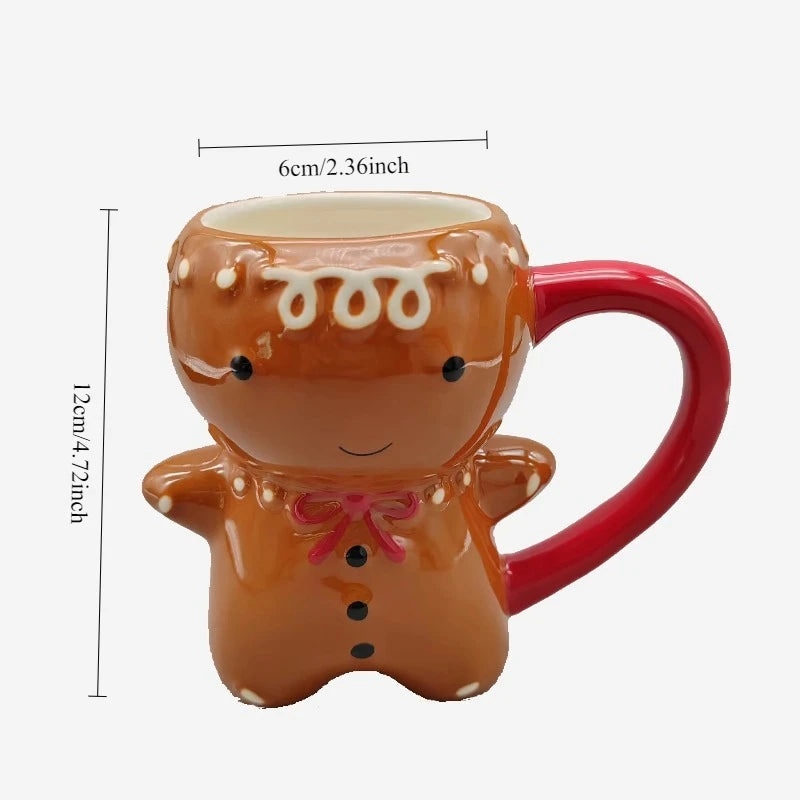 300ml Ceramic Christmas Gingerbread mug