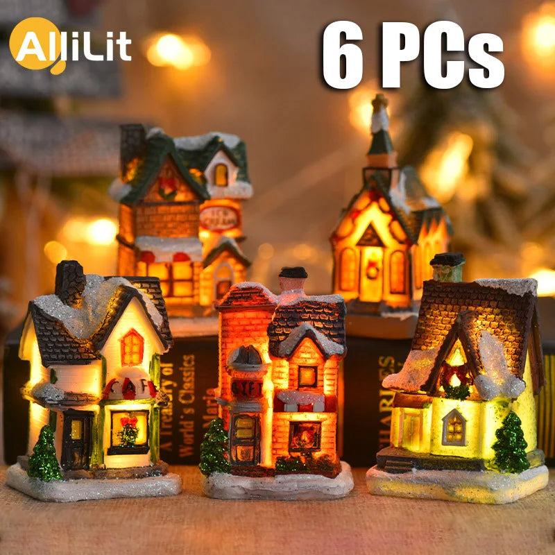 1~6pcs LED Night Light Christmas Ornaments