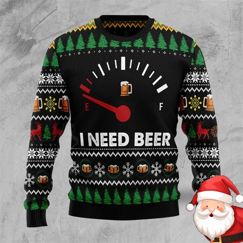Christmas Family Party Beer Sweater