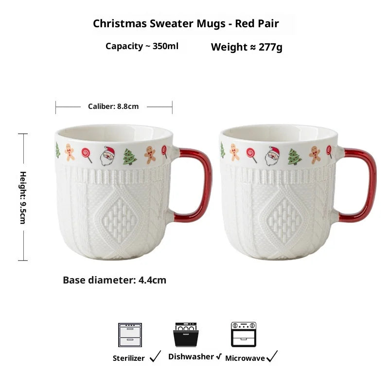 Ceramic Espresso Cups Porcelain Coffee Mugs Set