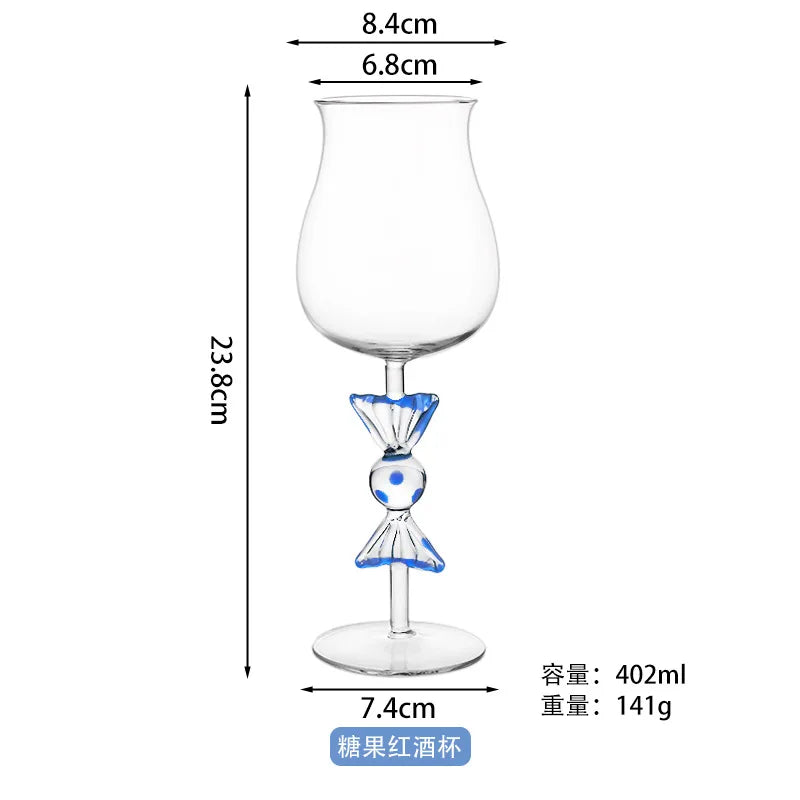 High Borosilicate Creative Candy Glass High Foot Cup
