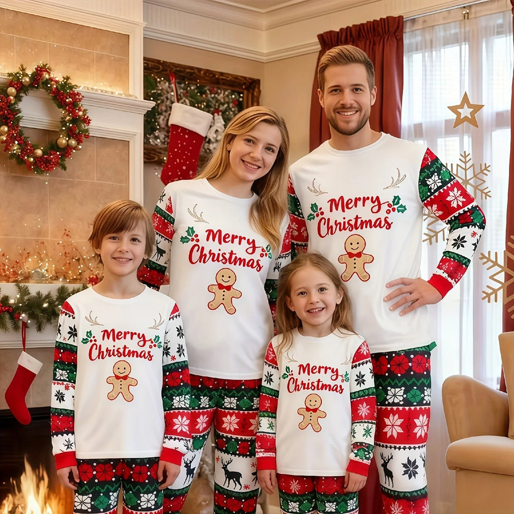 Christmas parent-child pajamas and pants set