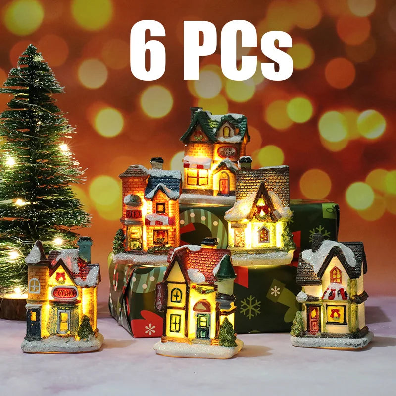 1~6pcs LED Night Light Christmas Ornaments