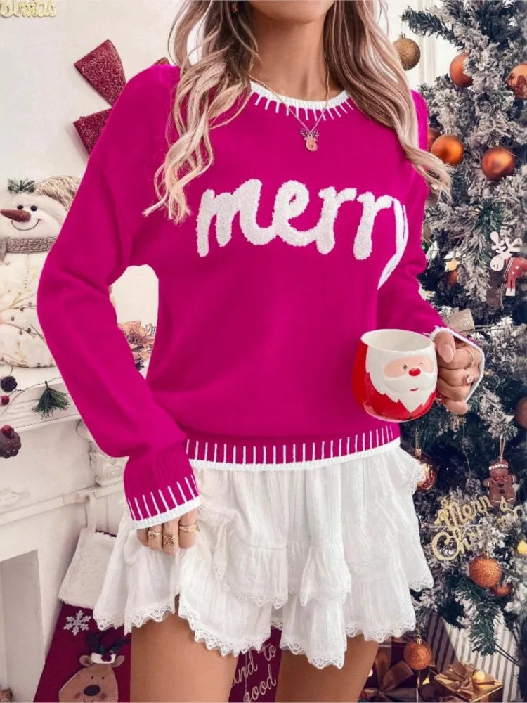 Autumn Winter Christmas Sweater Women's Casual Fashion