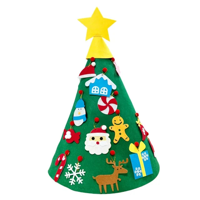 DIY Felt Christmas Tree for Toddler Feltpinetree