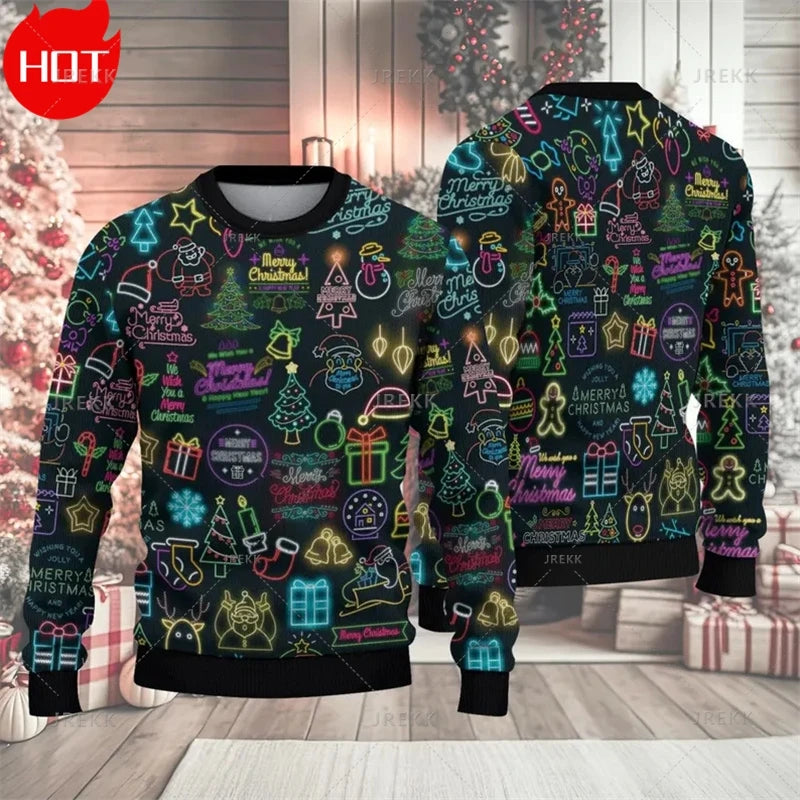 Merry Christmas 3D Printed Sweatshirts