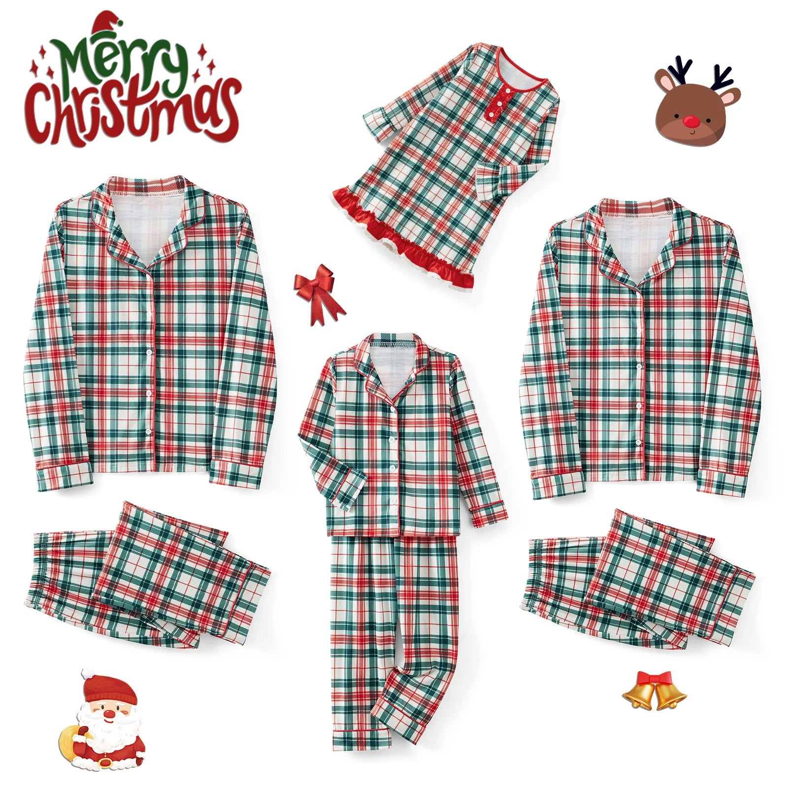 Family Matching Christmas Pajamas Set