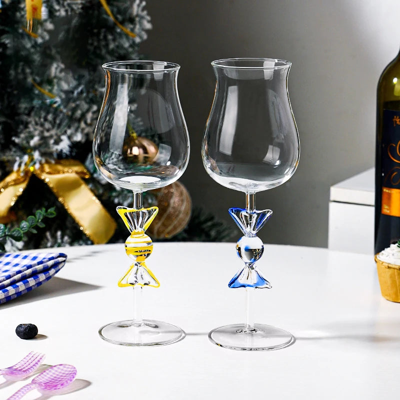 High Borosilicate Creative Candy Glass High Foot Cup