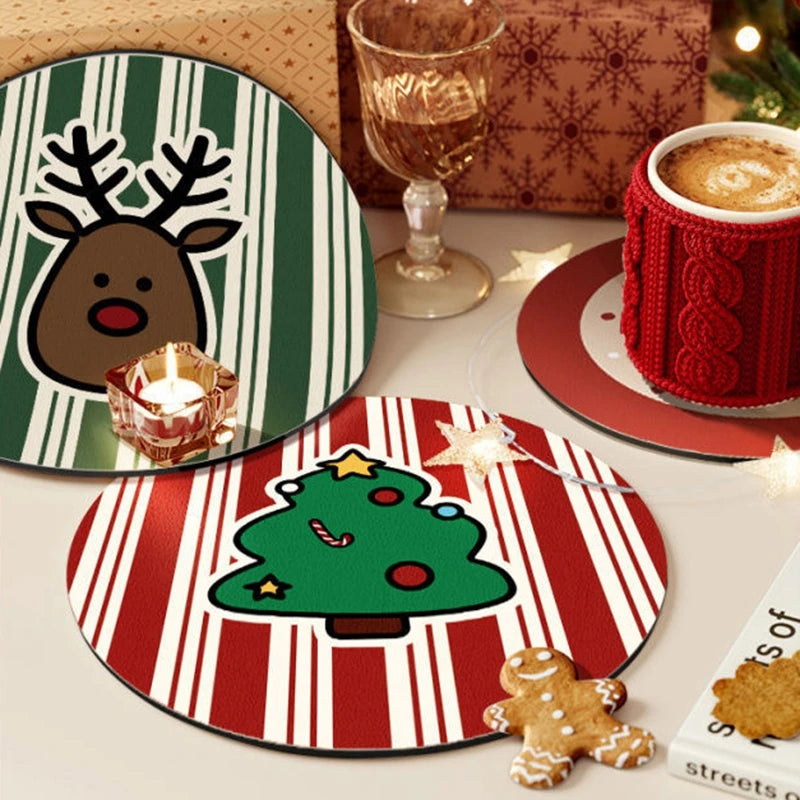 Christmas Coaster Christmas Decoration 2025 Cup Placemat