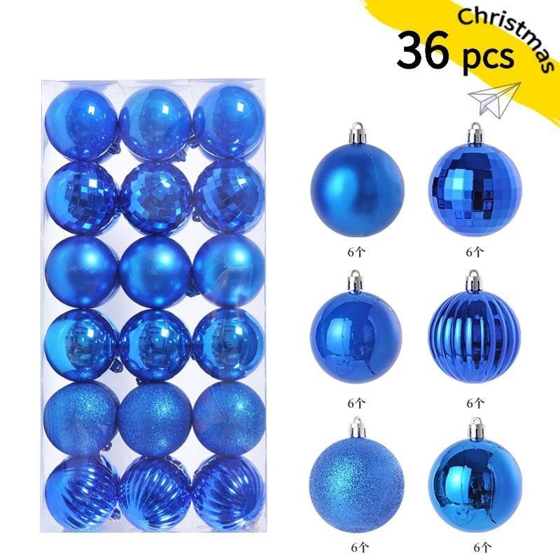 24/36Pcs Christmas Decoration 3/4CM Balls Hanging Christmas