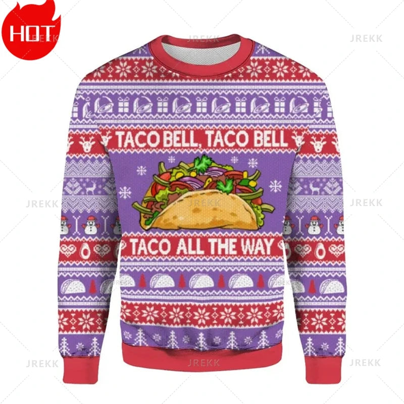 Merry Christmas 3D Printed Sweatshirts