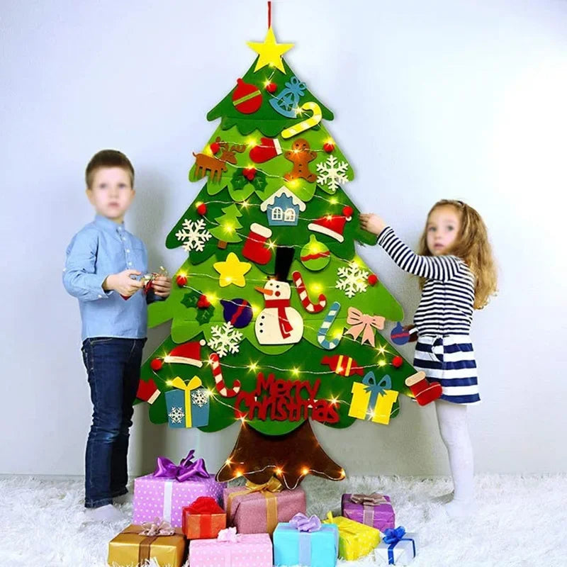DIY Felt Christmas Tree for Toddler Feltpinetree