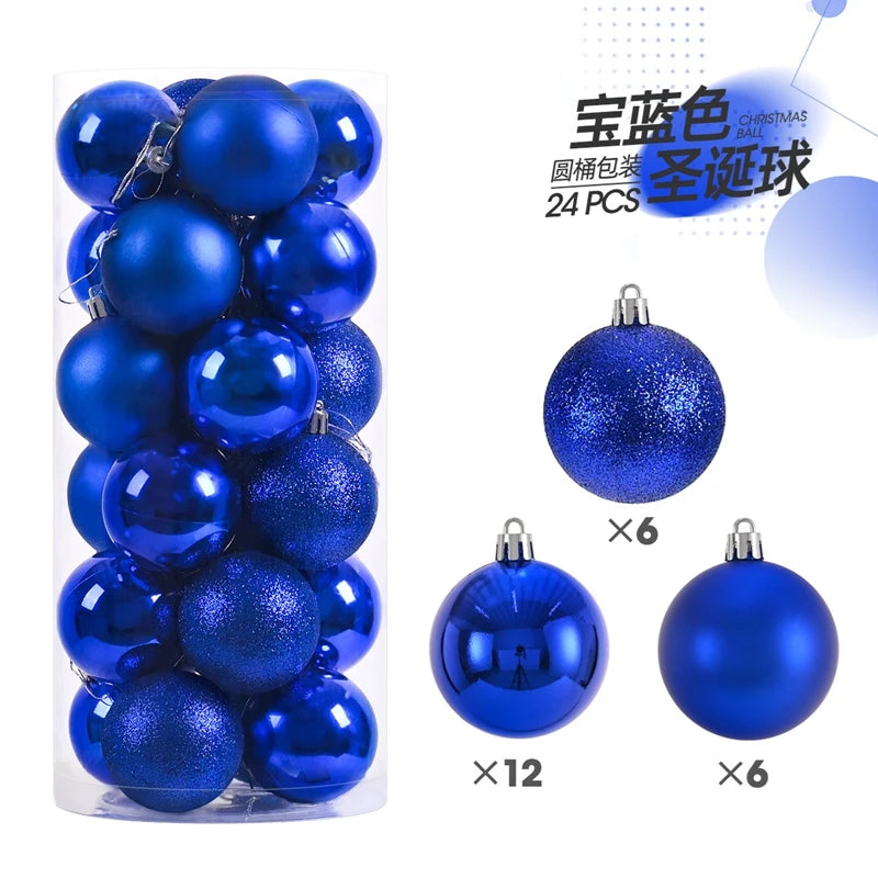 24/36Pcs Christmas Decoration 3/4CM Balls Hanging Christmas