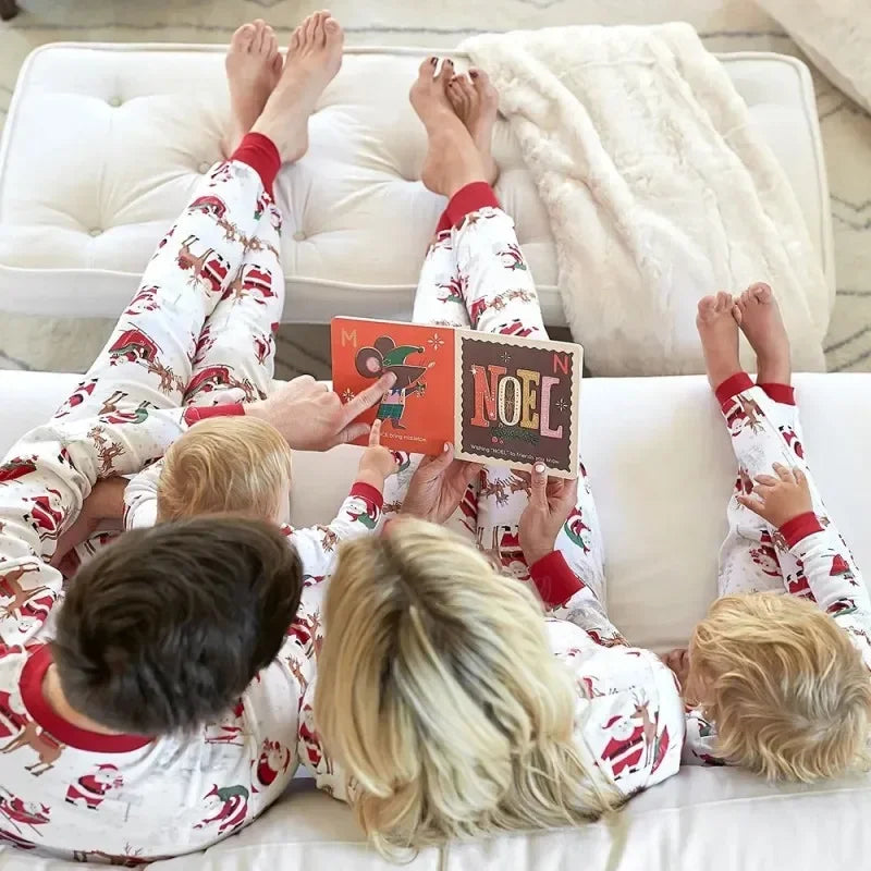 Xmas Family Look Pyjamas Santa Claus Print Christmas Pajamas Set