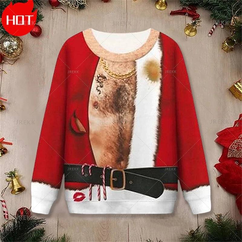 Merry Christmas 3D Printed Sweatshirts