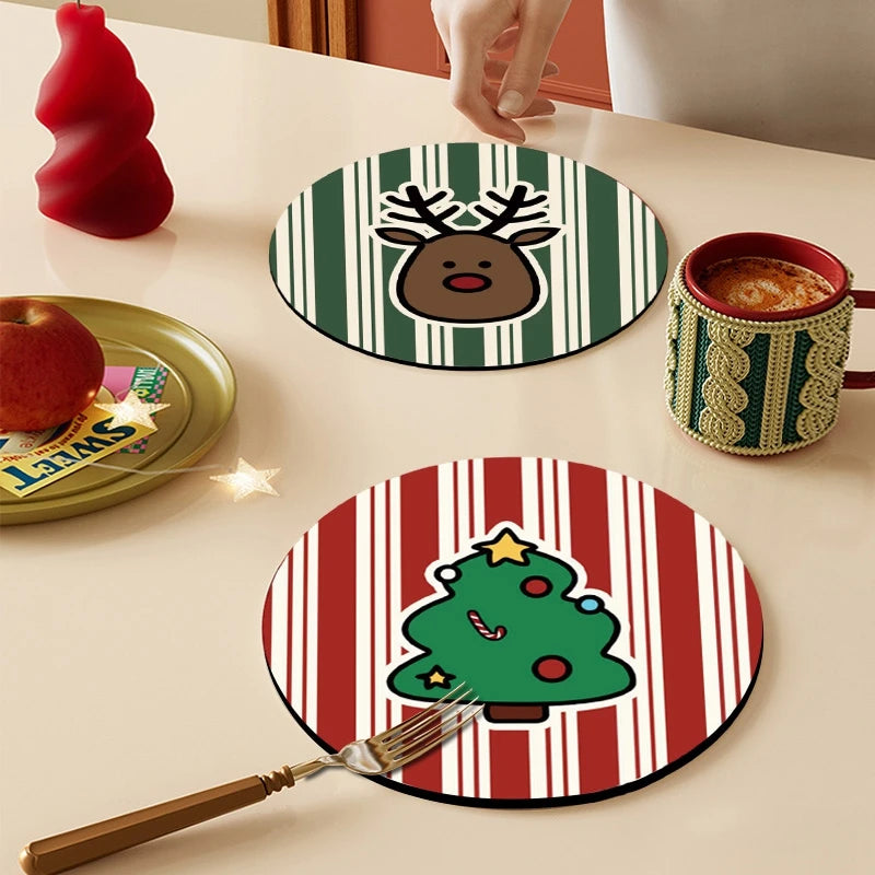 Christmas Coaster Christmas Decoration 2025 Cup Placemat