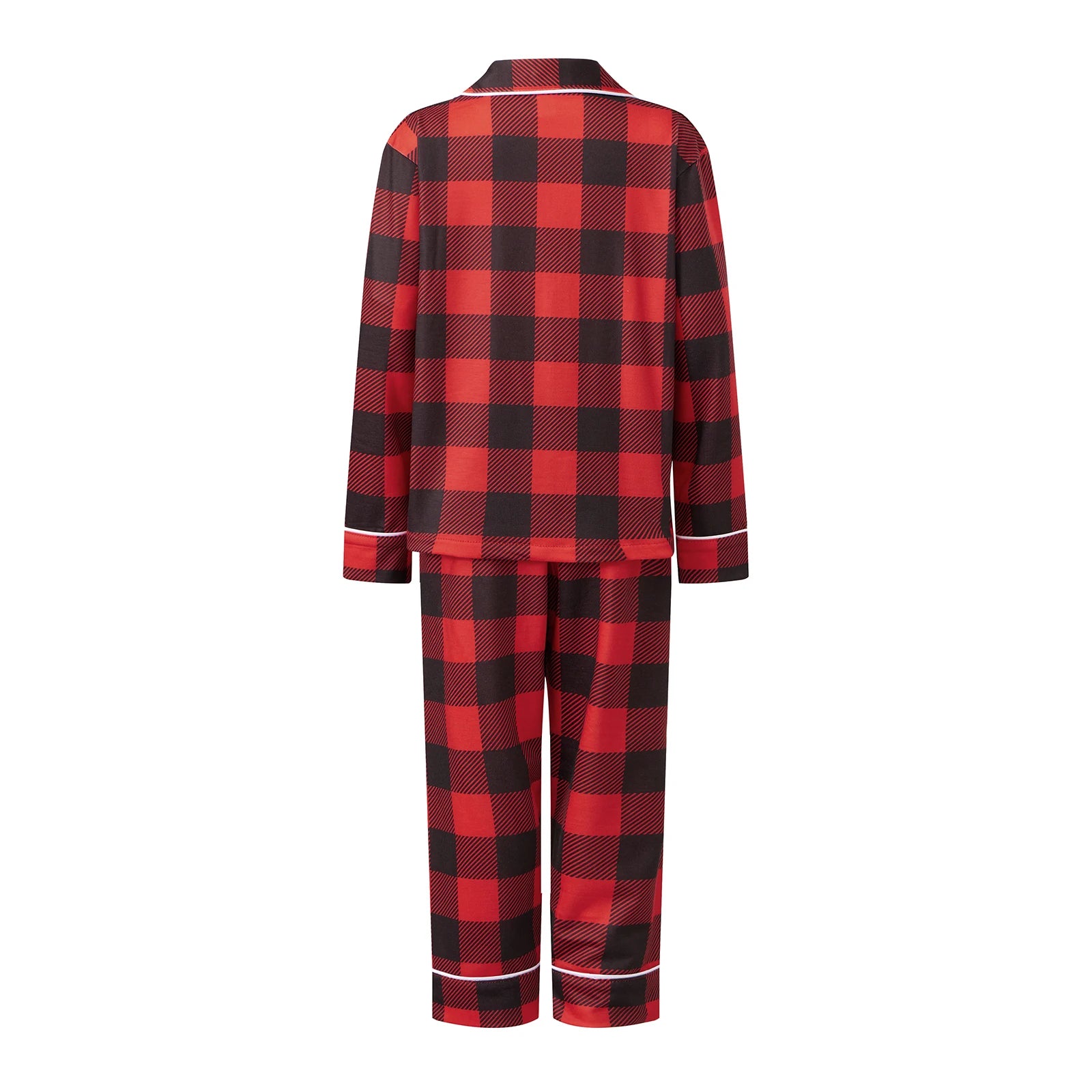 Family Matching Clothes Christmas Pajamas Mother Kids Plaid Pyjamas Set