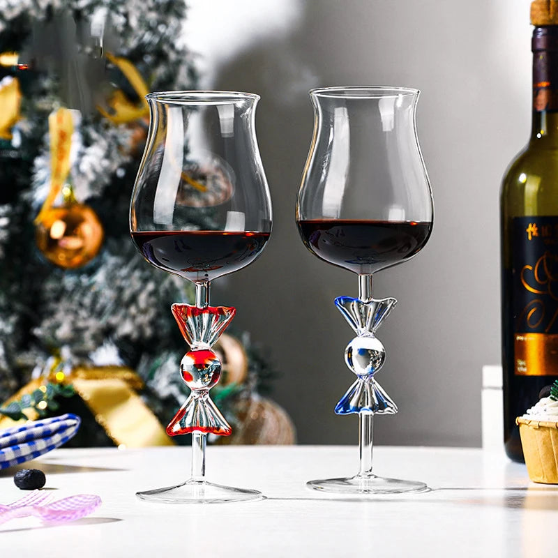 High Borosilicate Creative Candy Glass High Foot Cup