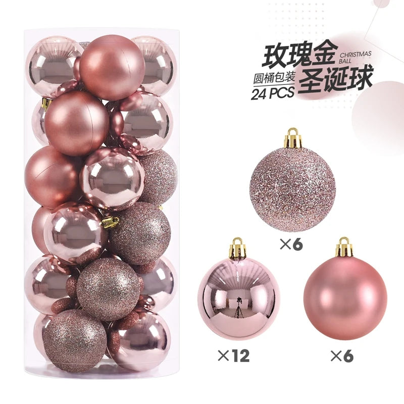 24/36Pcs Christmas Decoration 3/4CM Balls Hanging Christmas