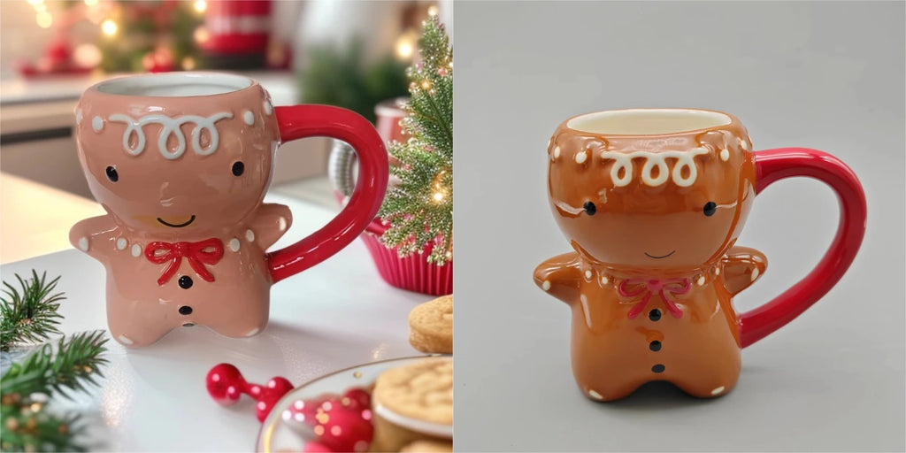 300ml Ceramic Christmas Gingerbread mug