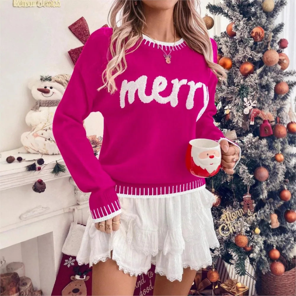 Autumn Winter Christmas Sweater Women's Casual Fashion